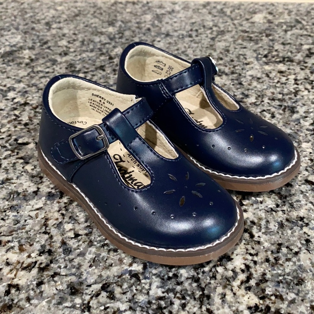 Footmates Sherry Shoe in Navy Blue